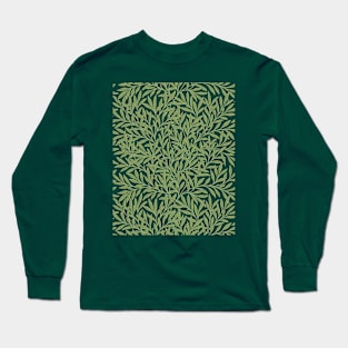 Willow Leaves by William Morris Long Sleeve T-Shirt